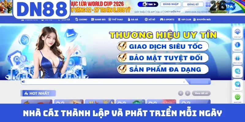 Nhà cái thành lập và phát triển mỗi ngày
