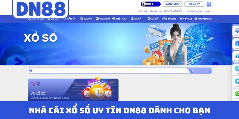 Nhà cái xổ số uy tín DN88 dành cho bạn